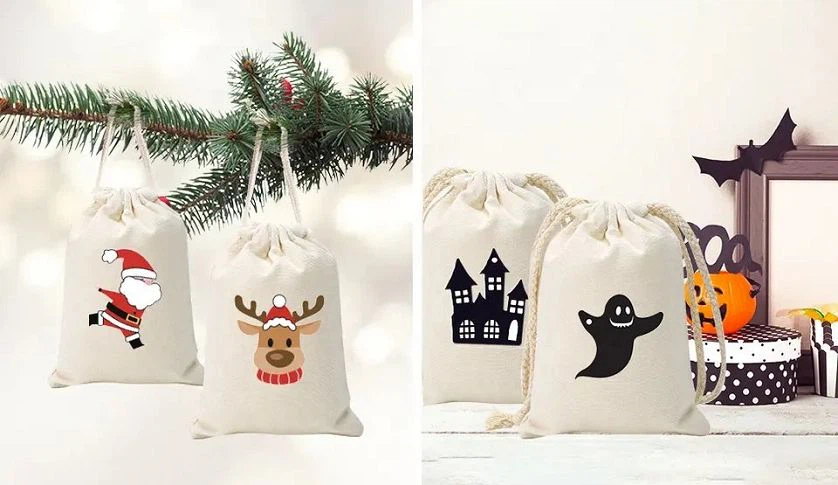 Canvas/Cotton Drawstrings bags